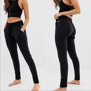 Free People Black Track Pants